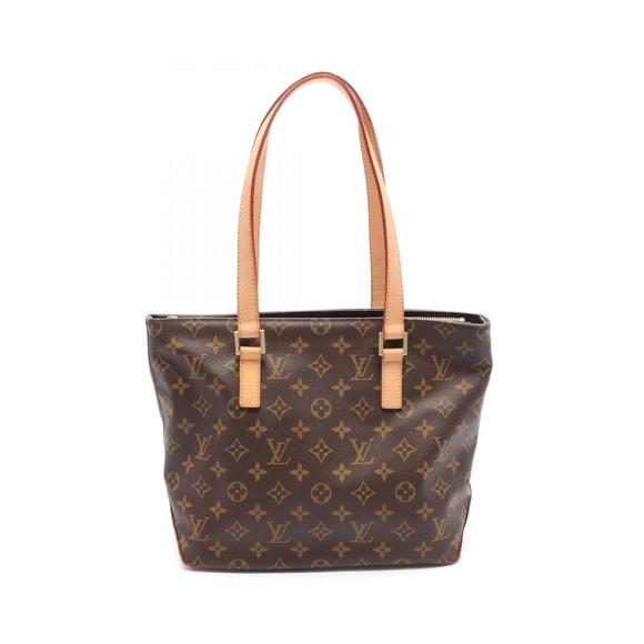 Louis Vuitton Cabas Piano Shoulder Bag Leather Monogram Brown - Picture 1 of 7